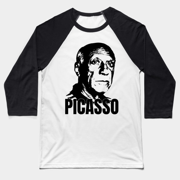 Pablo Picasso Portrait Baseball T-Shirt by phatvo